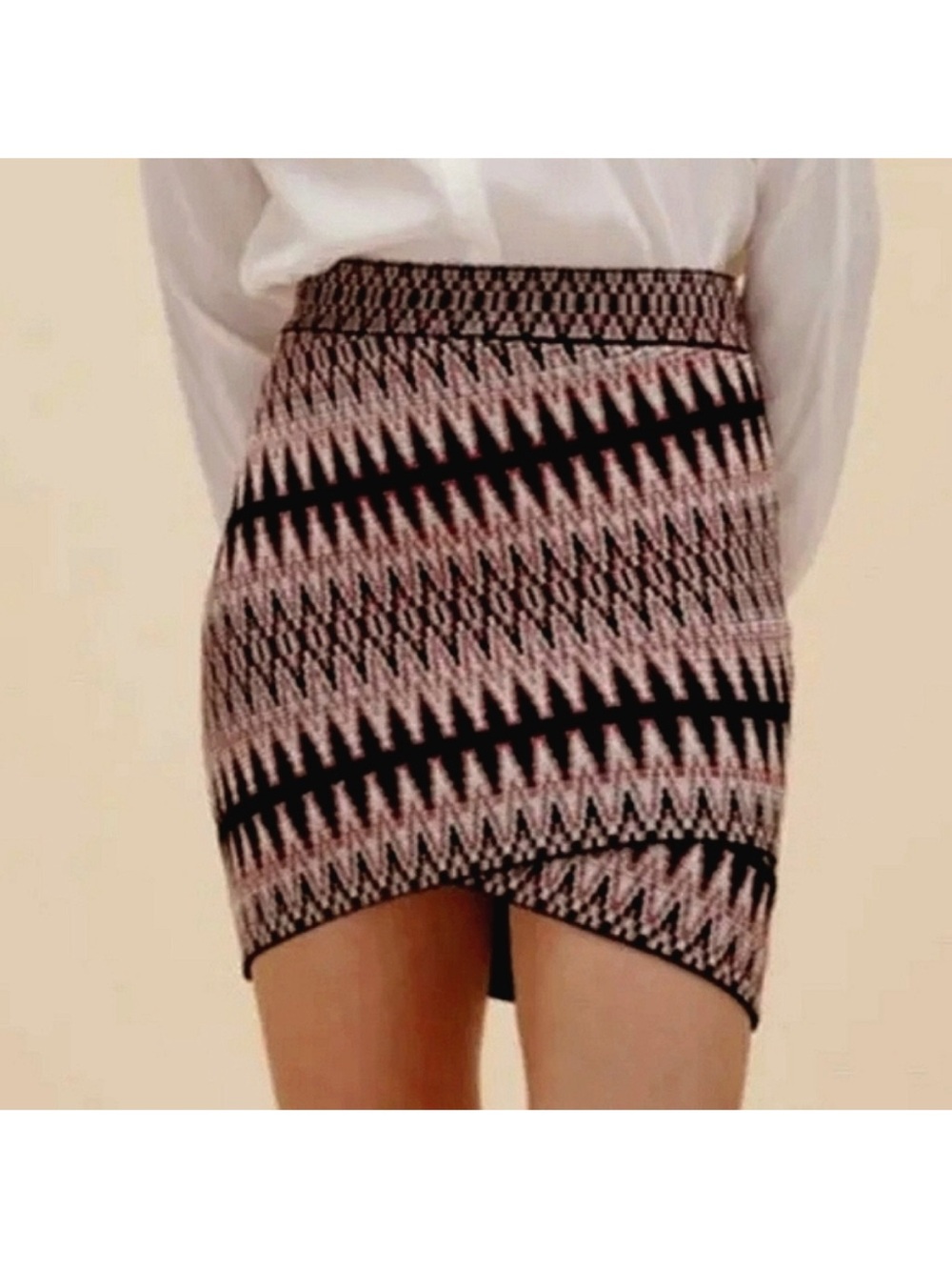 Maje Jenia Jacquard Mini Skirt Size 34/XS